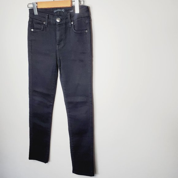 FIDELITY Ace Mid Rise Ultra Slim Black Jeans - Picture 2 of 10